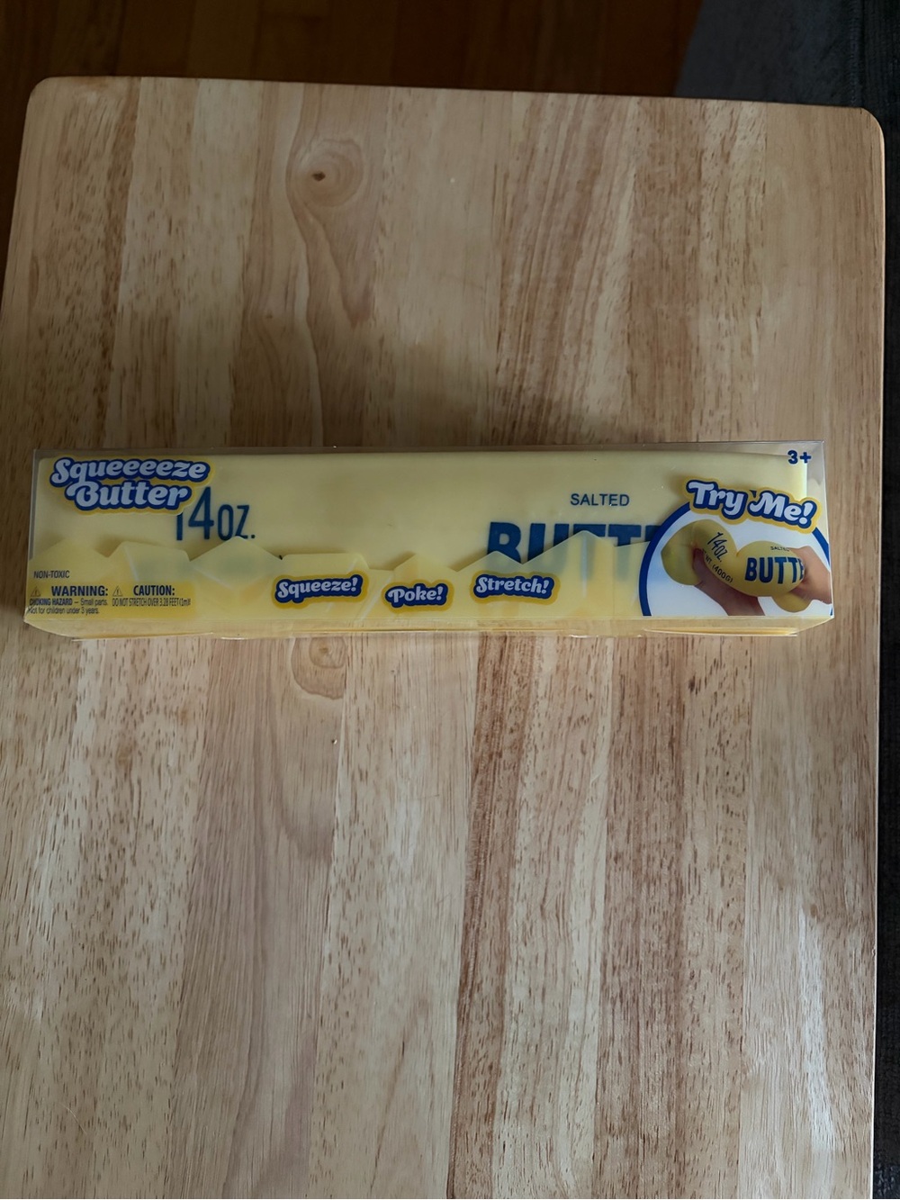 Squishy Squeeze Butter Yellow Stress Toy